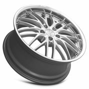 MRR GT1, 19x8.5, 5x100 to 5x120.7, ET20 to 45, CB66.6 to 74.1, Hyper Silver Machined Lip