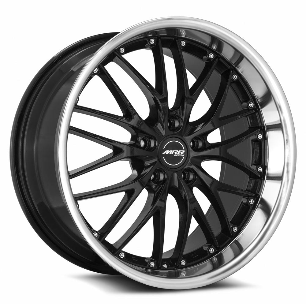 MRR GT1, 19x9.5, 5x112, ET40, CB66.6, Black Machined Lip