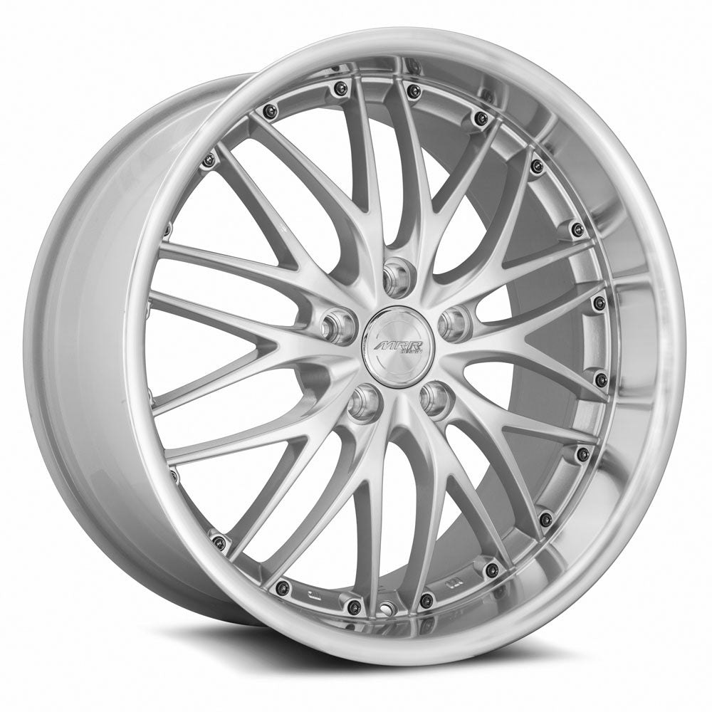 MRR GT1, 18x9.5, 5x120, ET24, CB72.6, Hyper Silver Machined Lip