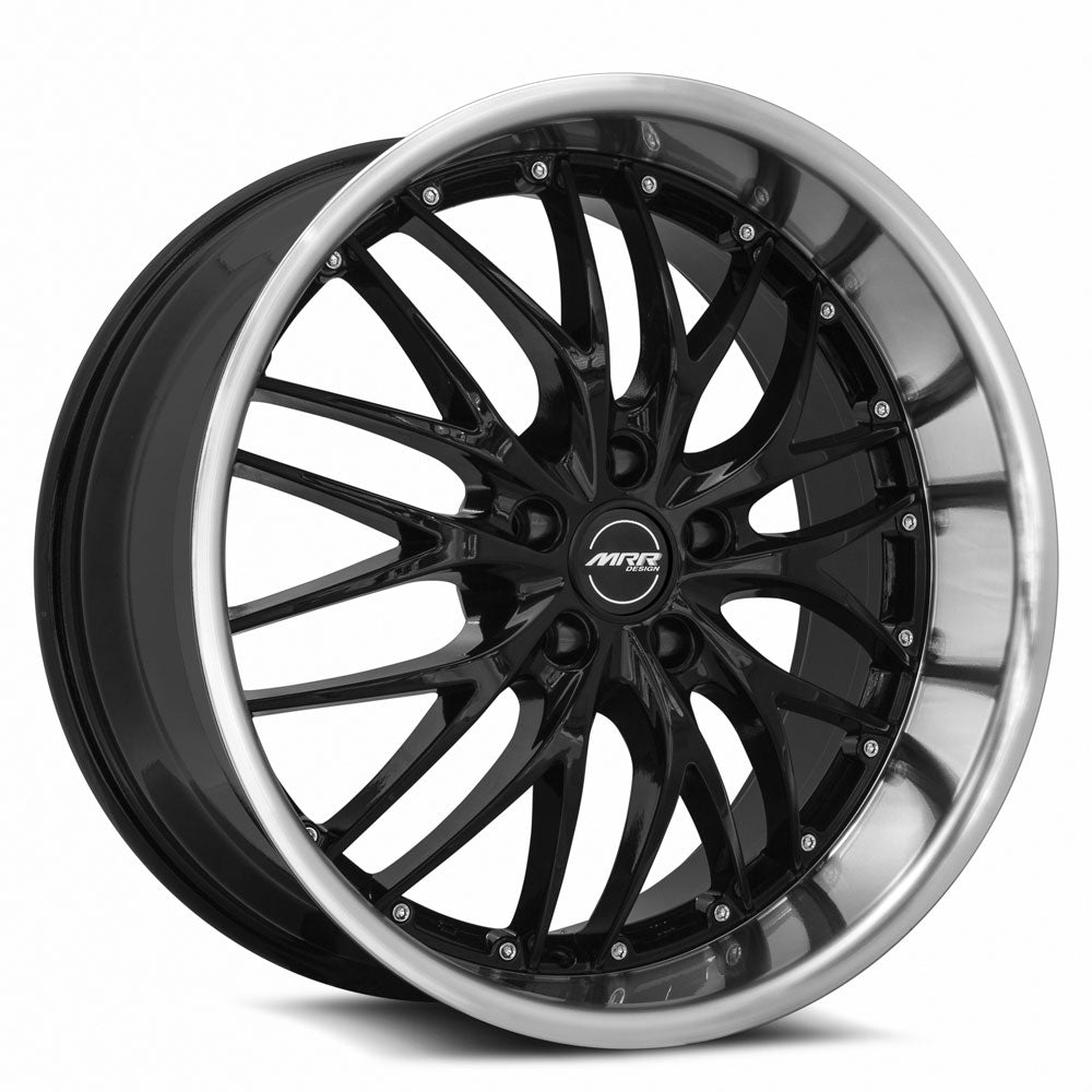 MRR GT1, 20x10, 5x120, ET40, CB72.6, Black Machined Lip