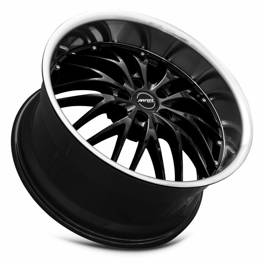MRR GT1, 20x10, 5x120, ET40, CB72.6, Black Machined Lip