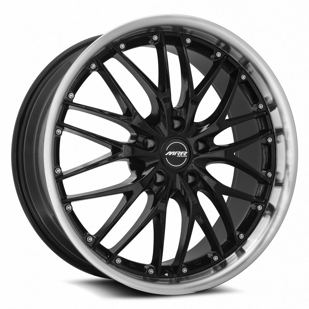 MRR GT1, 20x8.5, 5x114.3, ET20, CB73.1, Black Machined Lip