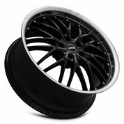 MRR GT1, 20x8.5, 5x120, ET35, CB72.6, Black Machined Lip