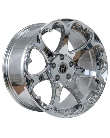 Heritage Wheel Kokoro, 18x8.5, 5x108 to 5x120, ET35, CB73.1, Chrome