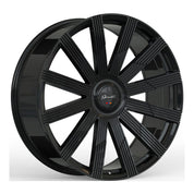 Gianelle Beirut, Deep Profile, 24x10, 5x112/5x120, ET20, CB72.56, Gloss Black