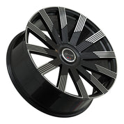 Gianelle Beirut, Deep Profile, 24x10, 5x112/5x120, ET20, CB72.56, Machined Black