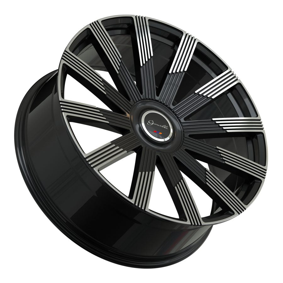 Gianelle Beirut, 24x10, 6x135/6x139.7 , ET15, CB108, Machined Black - 2410LS15GABEIMB