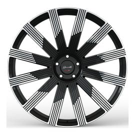 Gianelle Beirut, Deep Profile, 24x10, 5x112/5x120, ET20, CB72.56, Machined Black