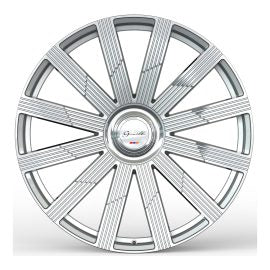 Gianelle Beirut, Deep Profile, 24x10, 5x112/5x120, ET22, CB72.56, Machined Silver