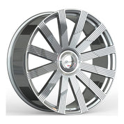 Gianelle Beirut, Deep Profile, 26x10, 5x100 to 5x132/6x114 to 6x139.7, ET10 to 45, CB72.56 to 110.1, Machined Silver