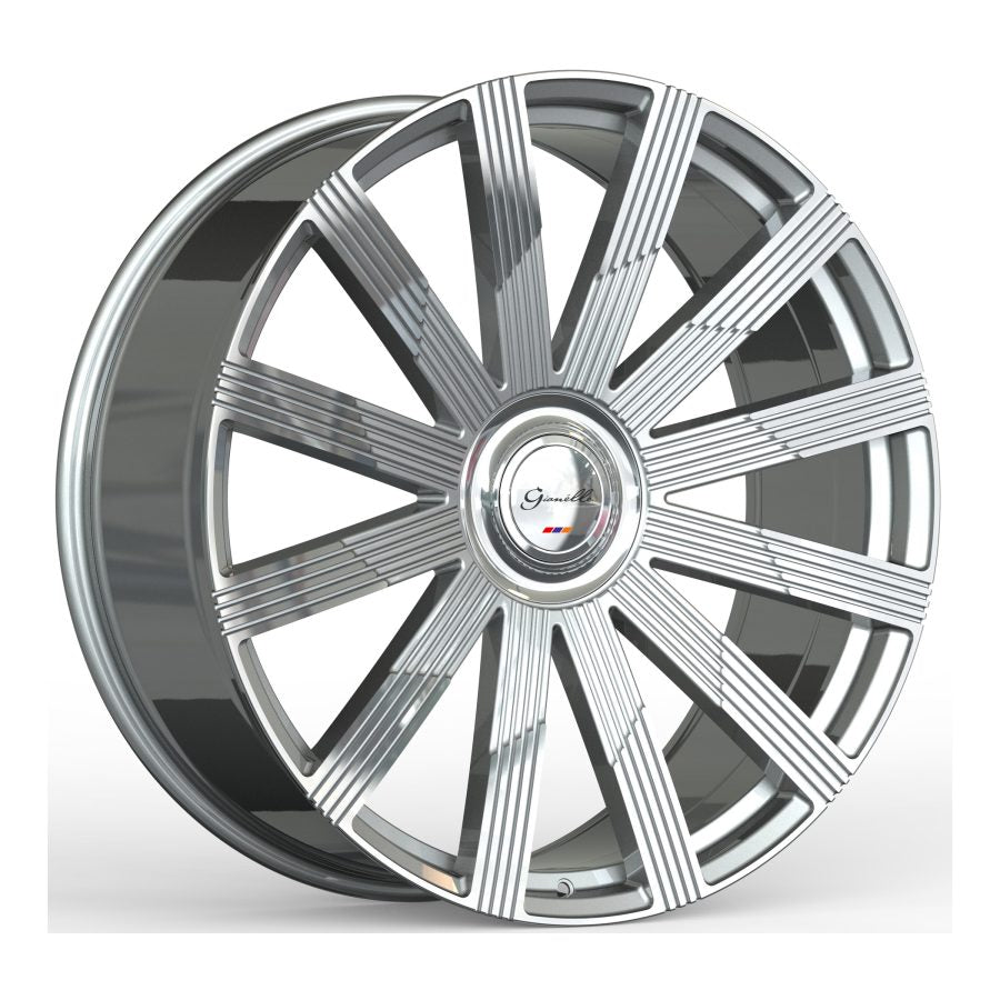 Gianelle Beirut, 26x10, 6x135/6x139.7 , ET15, CB108, Machined Silver - 2610LS15GABEIMS