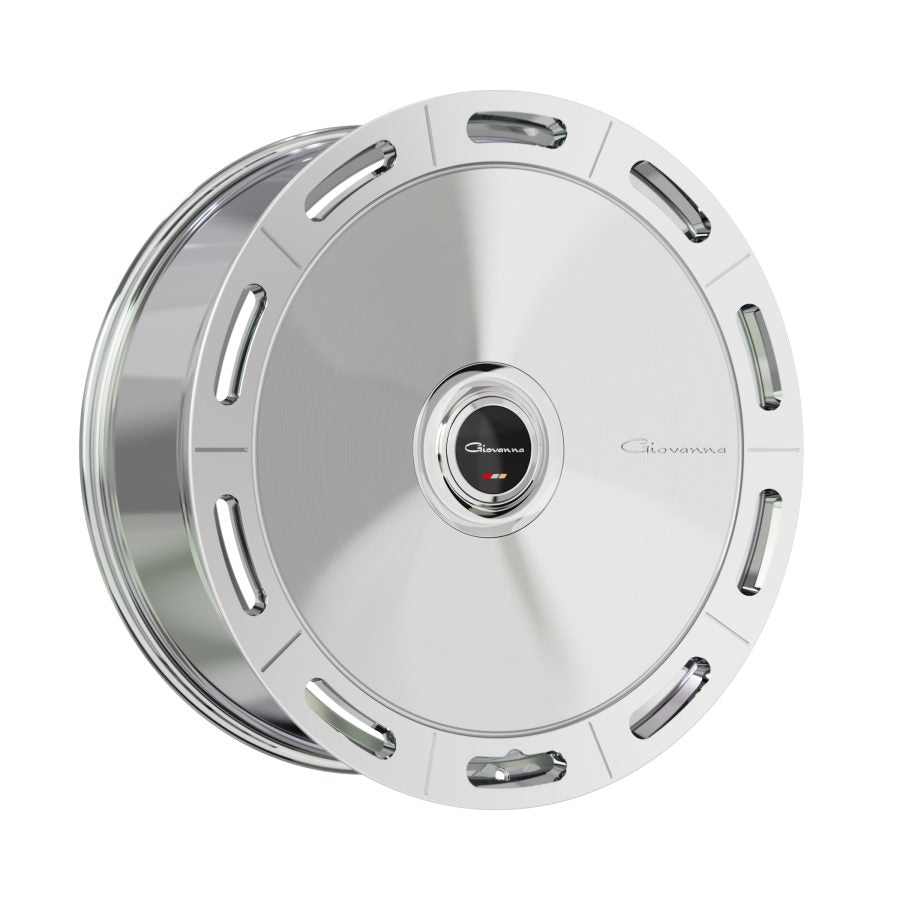 Giovanna Amur-X, 24x10, 5x100 to 5x132/6x114 to 6x139.7, ET10 to 45, CB72.56 to 110.1, Machined Silver - 2410Z10GOAMXMSR