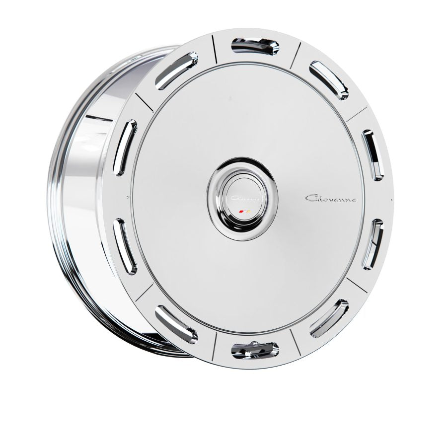 Giovanna Amur-X, 24x10, 5x100 to 5x132/6x114 to 6x139.7, ET10 to 45, CB72.56 to 110.1, Chrome - 2410Z10GOAMXCR