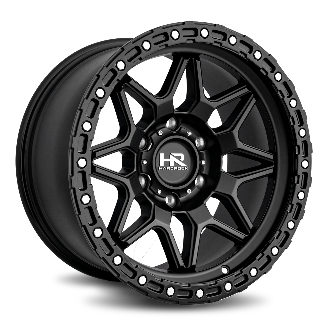 Hardrock Offroad H105, 20x10, 5x127, ET-19, CB78.1, Matte Black-Black B/L
