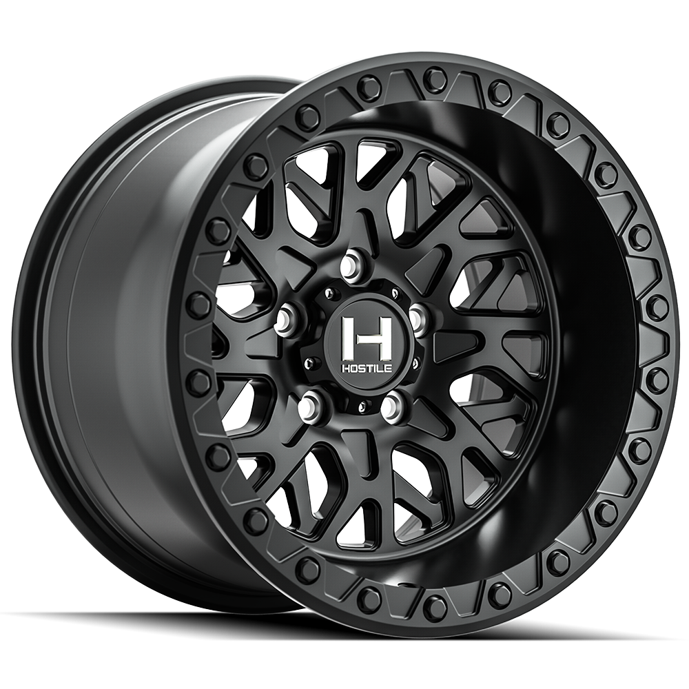 Hostile (UTV) Glamis, 15x8, 5x11.43, ET0, CB79.4, Asphalt (Satin)