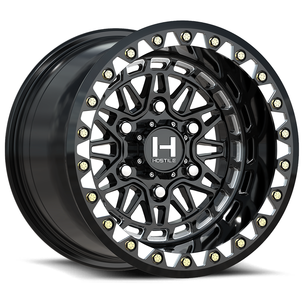 Hostile (UTV) Apex-Beadlock, 15x10, 6x139.7, ET0, CB96, Blade Cut (Gloss)