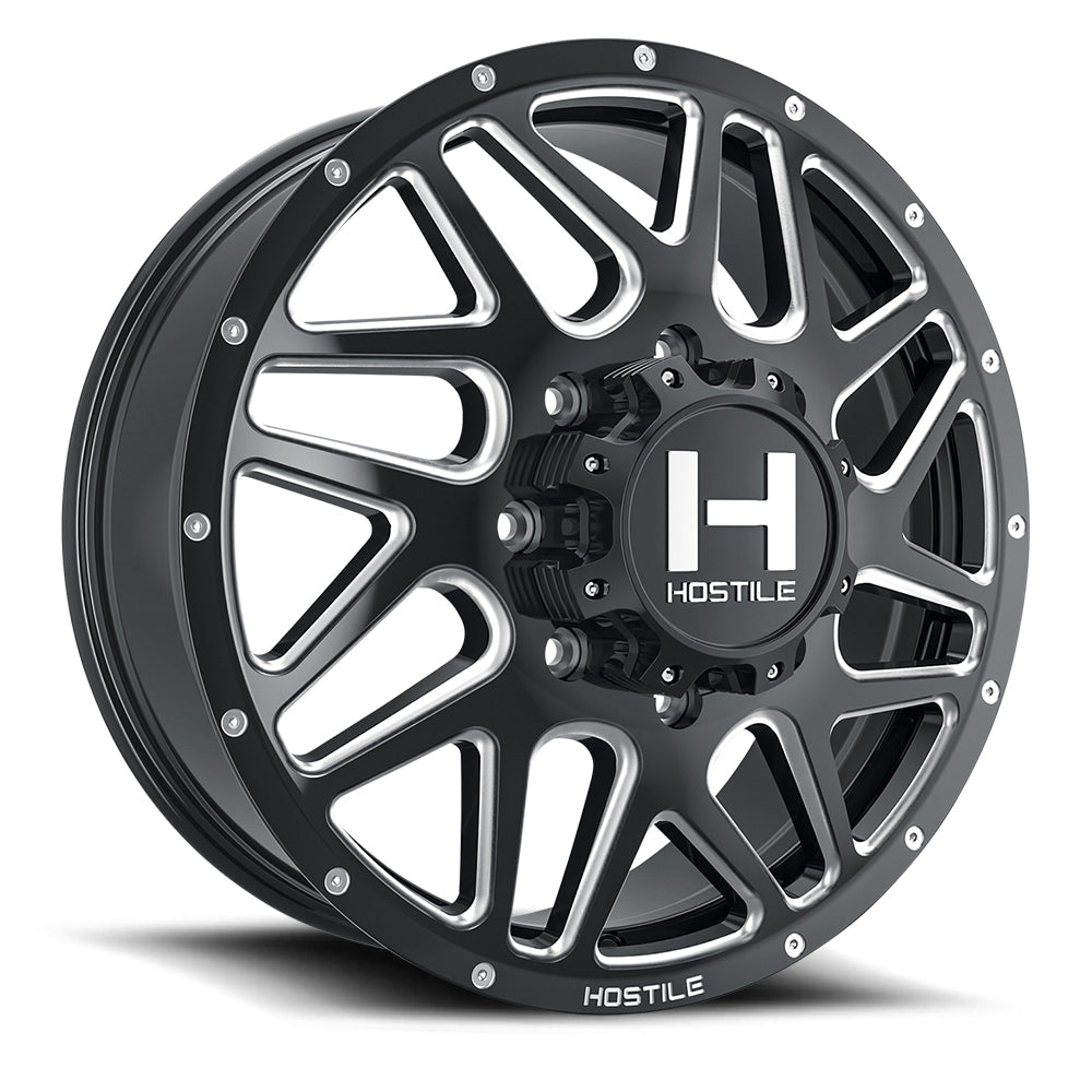 Hostile Sprocket (Dually Series) 22x8.25, 8x200, ET123, CB142.2, Blade Cut H401-22828200+123B