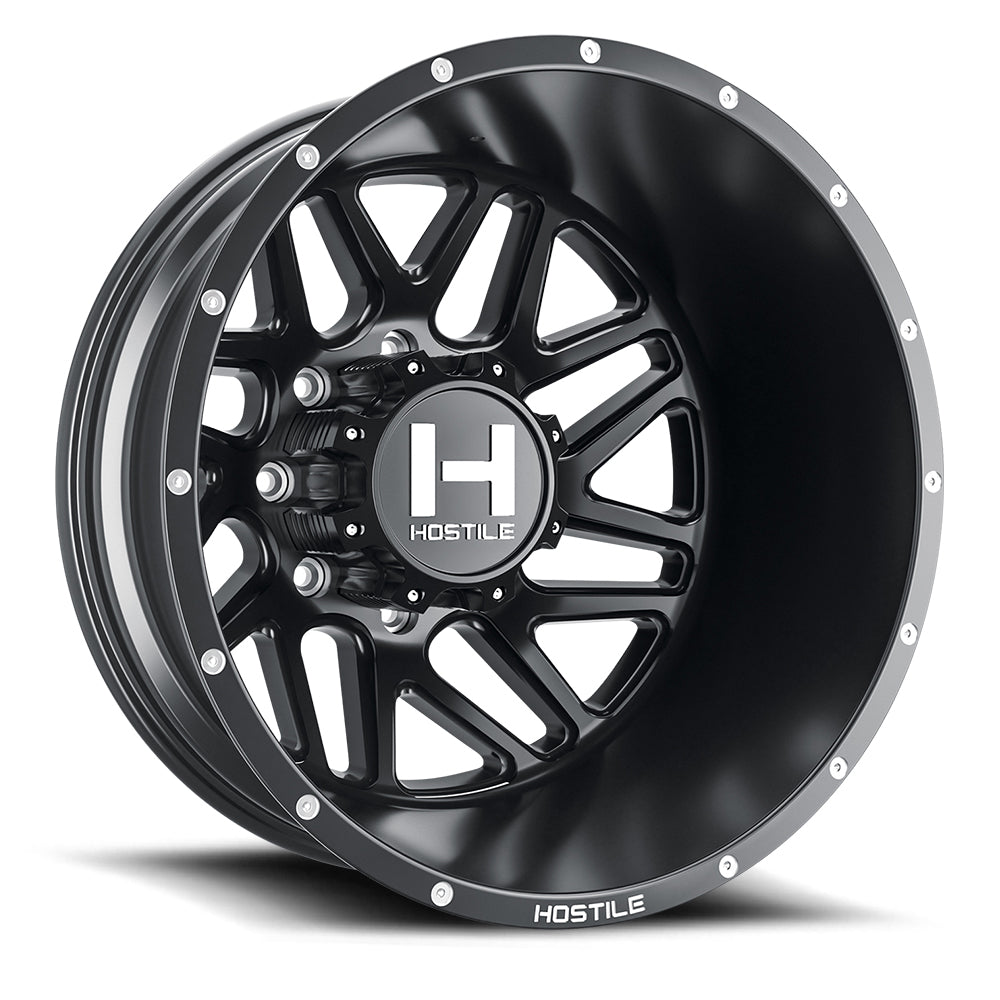 Hostile Sprocket (Dually Series) 20x8.25, 8x200, ET-221, CB142.2, Asphalt H401-20828200-221BB