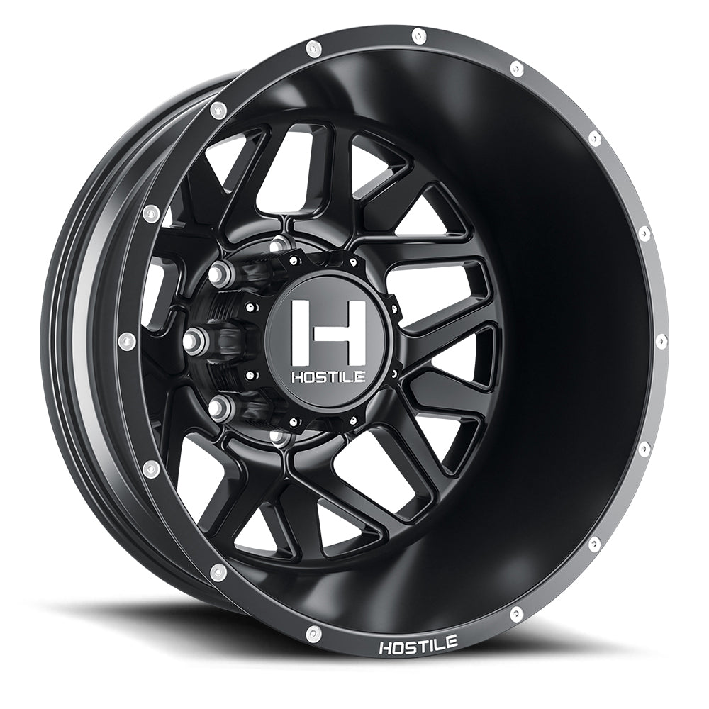 Hostile Diablo (Dually Series) 20x8.25, 8x165, ET-221, CB121.6, Asphalt H402-20828165-221BB