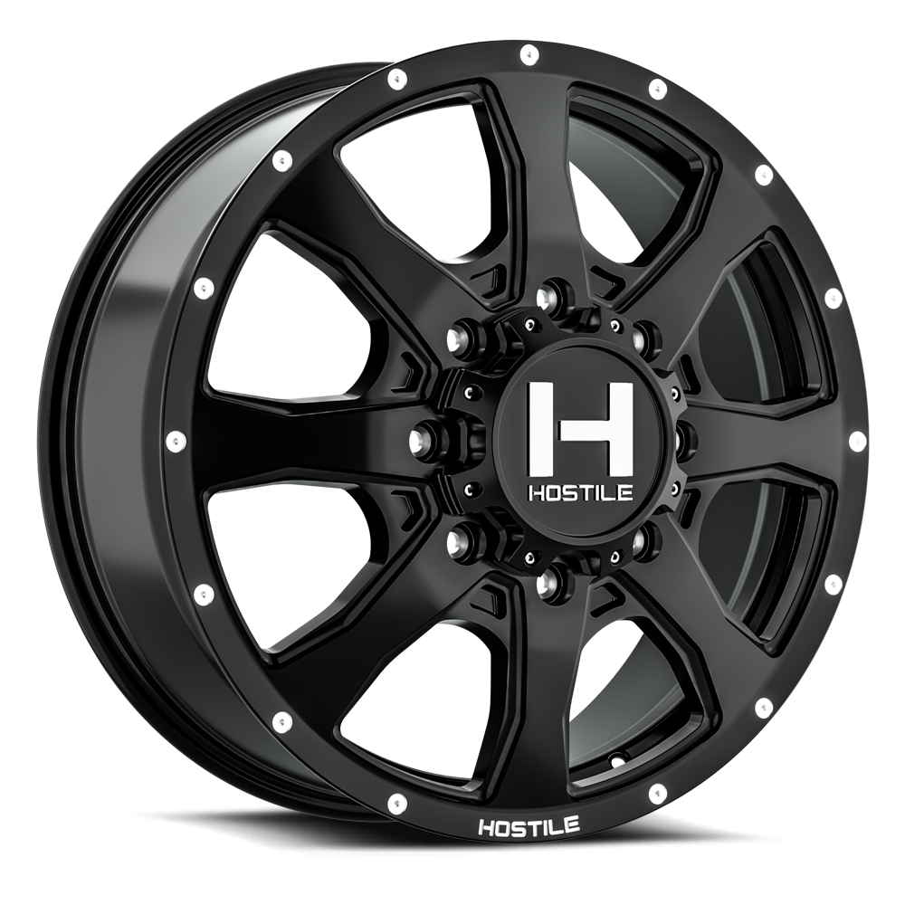 Hostile Kodiak (Dually Series) 22x8.25, 8x200, ET123, CB142.2, Asphalt - H403-22828200+123BB