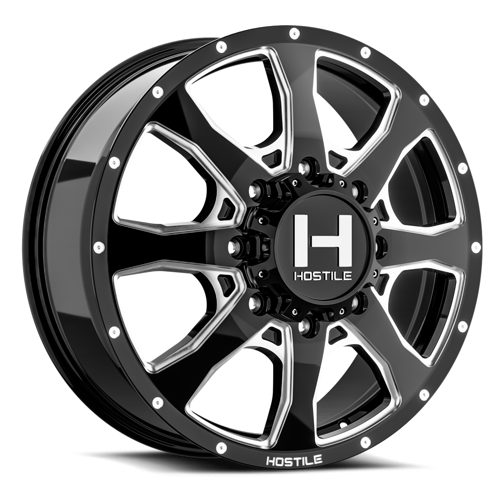 Hostile Kodiak (Dually Series) 22x8.25, 8x165.1, ET123, CB121.6, Blade Cut - H403-22828165+123B