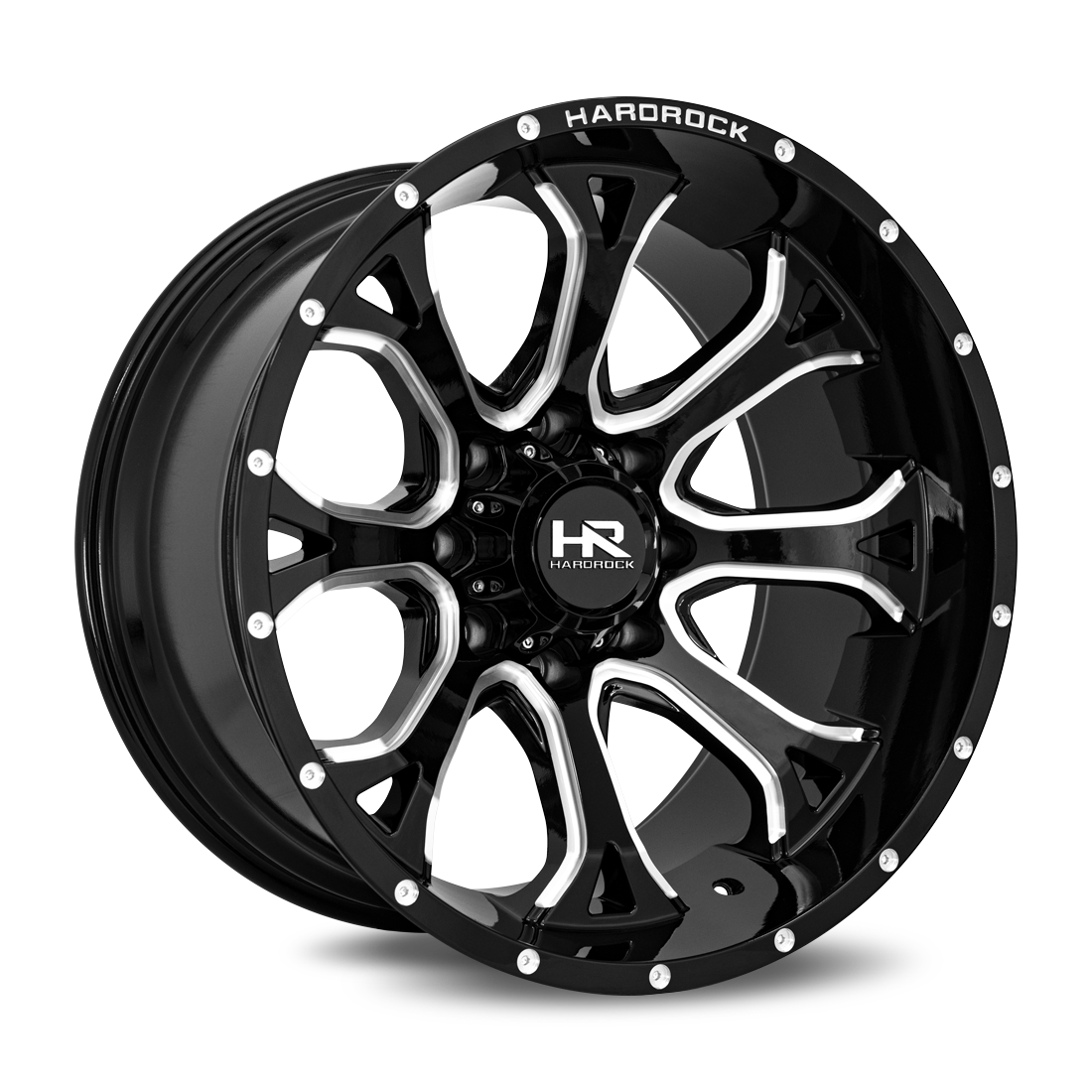 Hardrock Offroad BloodShot Xposed, 22x12, 6x135, ET-51, CB87.1, Gloss Black Milled