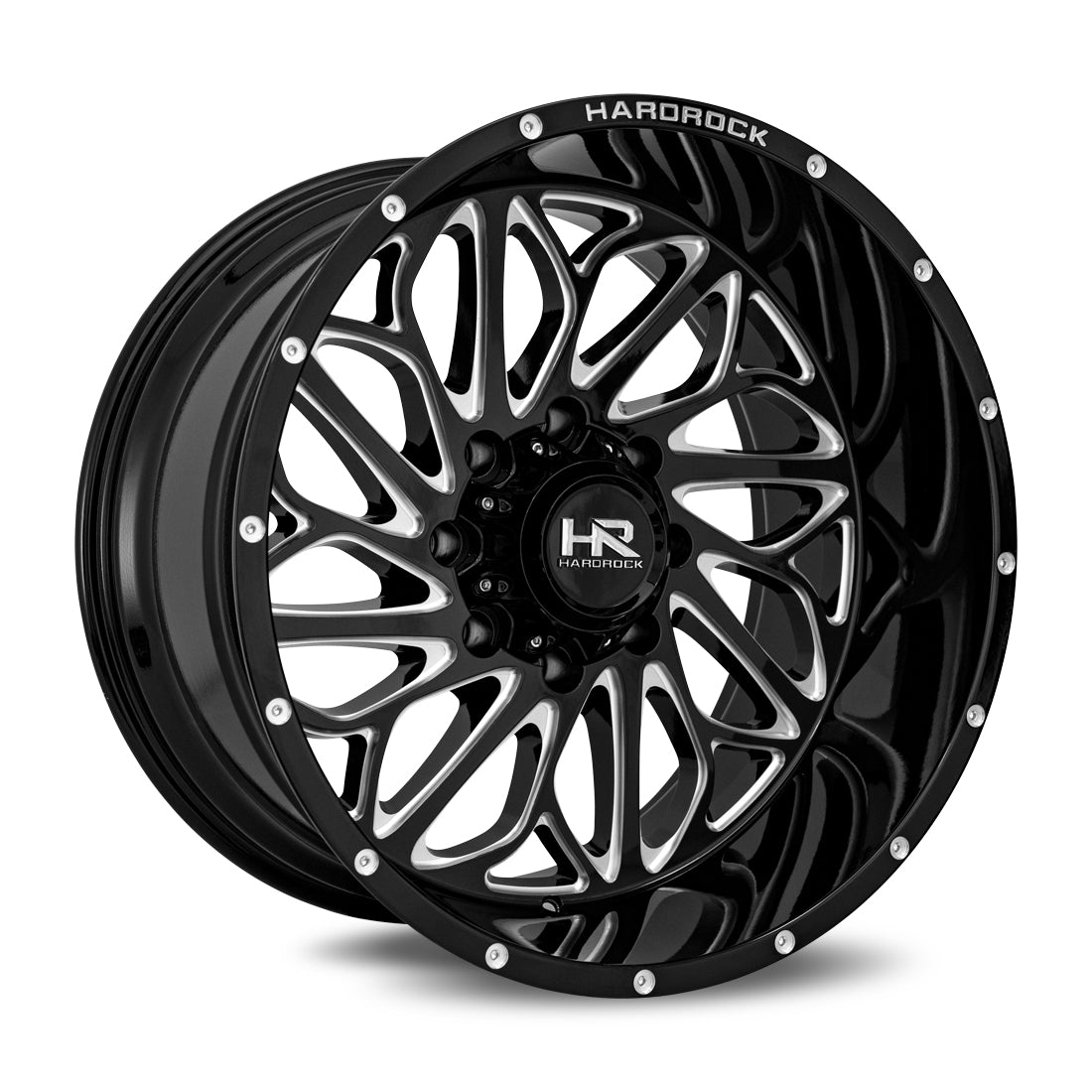 Hardrock Offroad BlackTop Xposed, 22x12, 5x127, ET-51, CB78.1, Gloss Black Milled