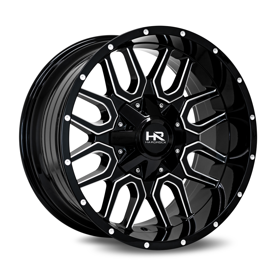 Hardrock Offroad Commander, 20x10, 5x127/139.7, ET-19, CB87, Gloss Black Milled