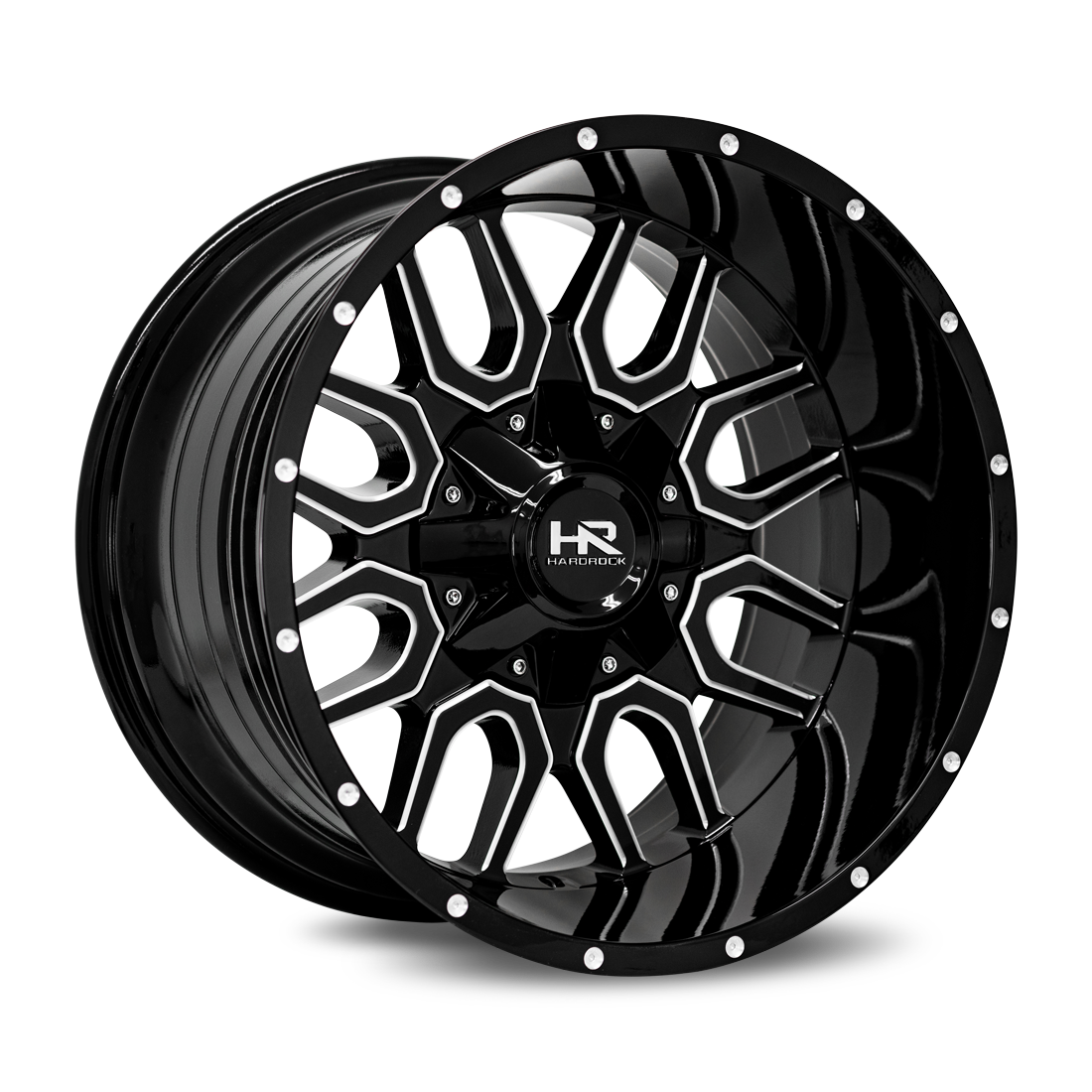 Hardrock Offroad Commander, 20x12, 6x135/139.7, ET-51, CB108, Gloss Black Milled