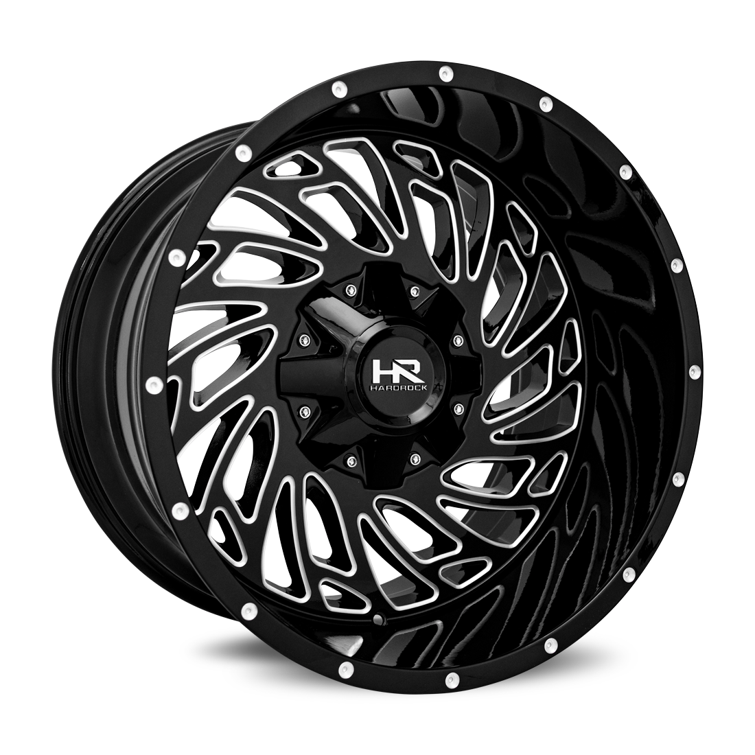 Hardrock Offroad Attack, 20x12, 5x150/139.7, ET-51, CB110.3, Gloss Black Milled