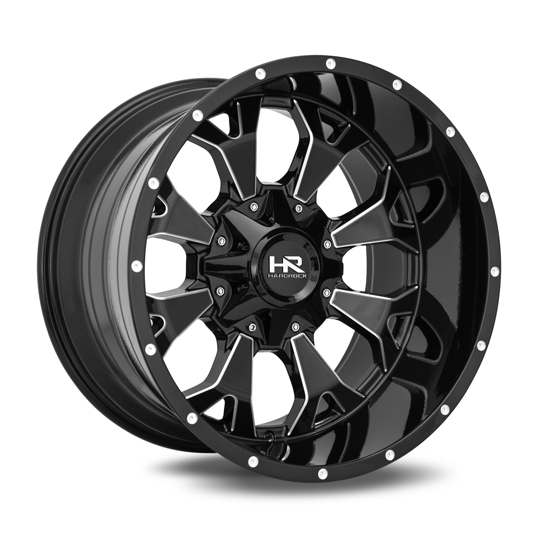 Hardrock Offroad Devastator, 20x12, 5x127/139.7, ET-51, CB87, Gloss Black Milled