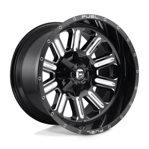 Fuel 1PC D620 HARDLINE, 17X9, 8X170, ET1, CB125.1, GLOSS BLACK MILLED
