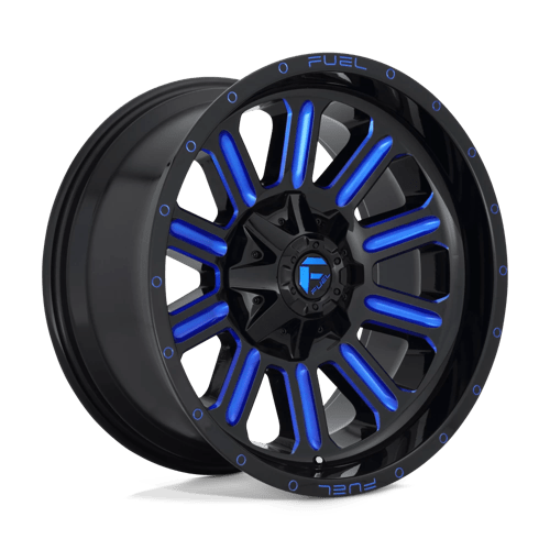Fuel 1PC D646 HARDLINE, 20X10, 5X139.7/5X150, ET-18, CB110.1, GLOSS BLACK BLUE TINTED CLEAR