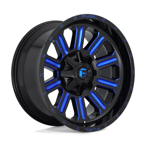 Fuel 1PC D646 HARDLINE, 20X10, 5X114.3/5X127, ET-18, CB78.1, GLOSS BLACK BLUE TINTED CLEAR