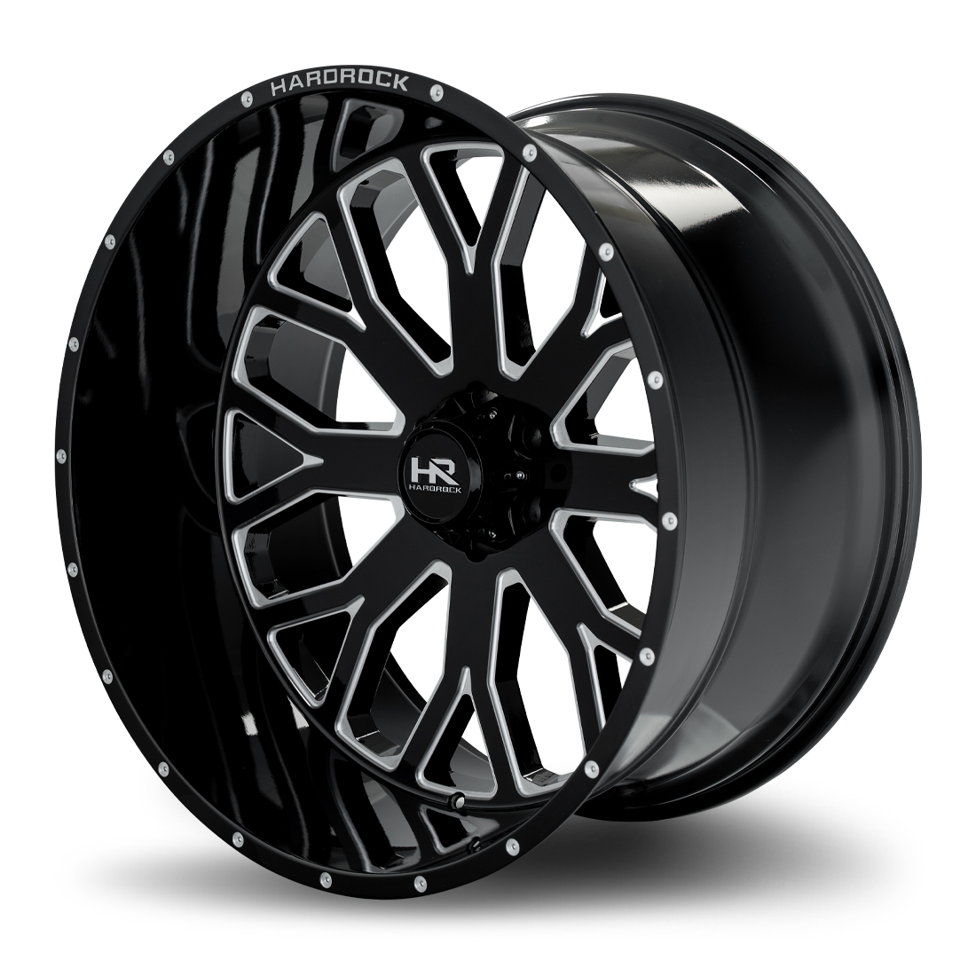 Hardrock Offroad Slammer Xposed, 26x14, 6x135, ET-76, CB87.1, Gloss Black Milled