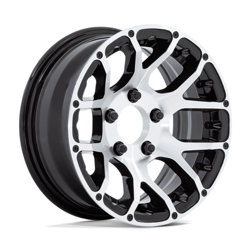 Helo HE1825, 14X6, 5X114.3, ET-6, CB74.4, GLOSS BLACK MACHINED