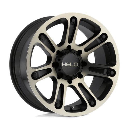 Helo HE904, 20X9, 5X127, ET-12, CB72.56, SATIN BLACK MACH W/ DARK TINT