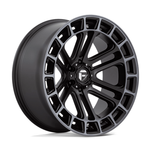 Fuel 1PC D720 HEATER, 22X10, 6X135, ET-13, CB87.1, MATTE BLACK DDT MACHINED