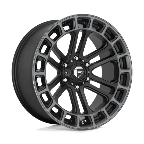 Fuel 1PC D720 HEATER, 20X9, 6X139.7, ET1, CB106.1, MATTE BLACK DDT MACHINED