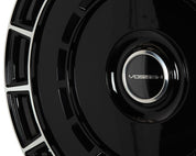 Vossen Wheels HF9, Deep Concave Profile, 22X11.5, 5x98 to 5x132, ET'+15 to +60, CB54.1 to 84.1, Gloss Black Polished