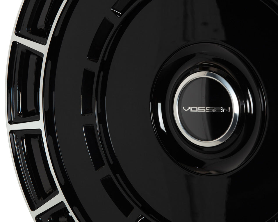 Vossen Wheels HF9, Deep Concave Profile, 22X11.5, 5x98 to 5x132, ET'+15 to +60, CB54.1 to 84.1, Gloss Black Polished