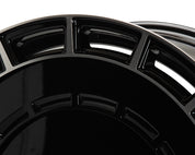 Vossen Wheels HF9, Deep Concave Profile, 22X11.5, 5x98 to 5x132, ET'+15 to +60, CB54.1 to 84.1, Gloss Black Polished