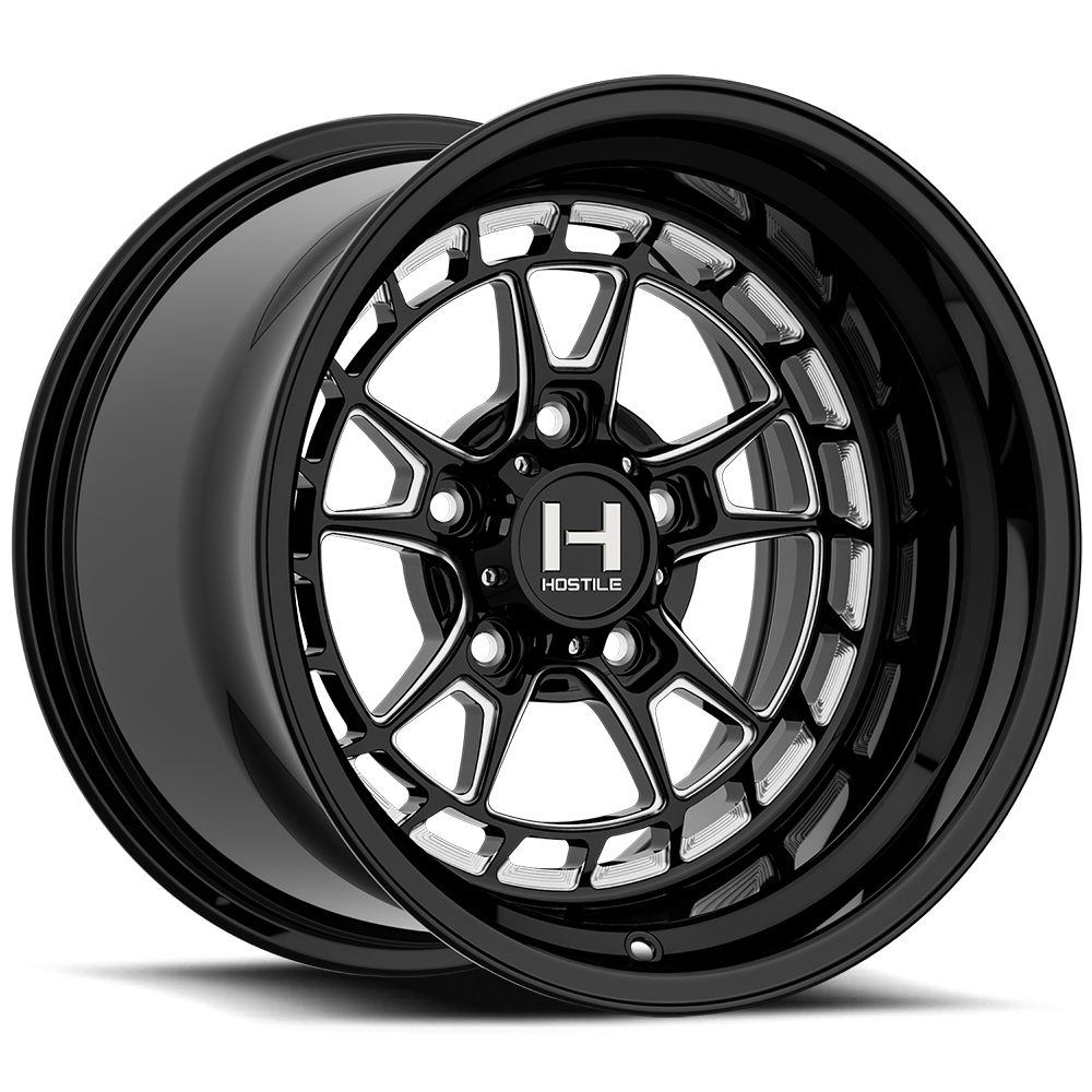 Hostile (UTV Forged) Rival, 15x10, 5x114.3, ET0, CB79.4, Blade Cut (Gloss)