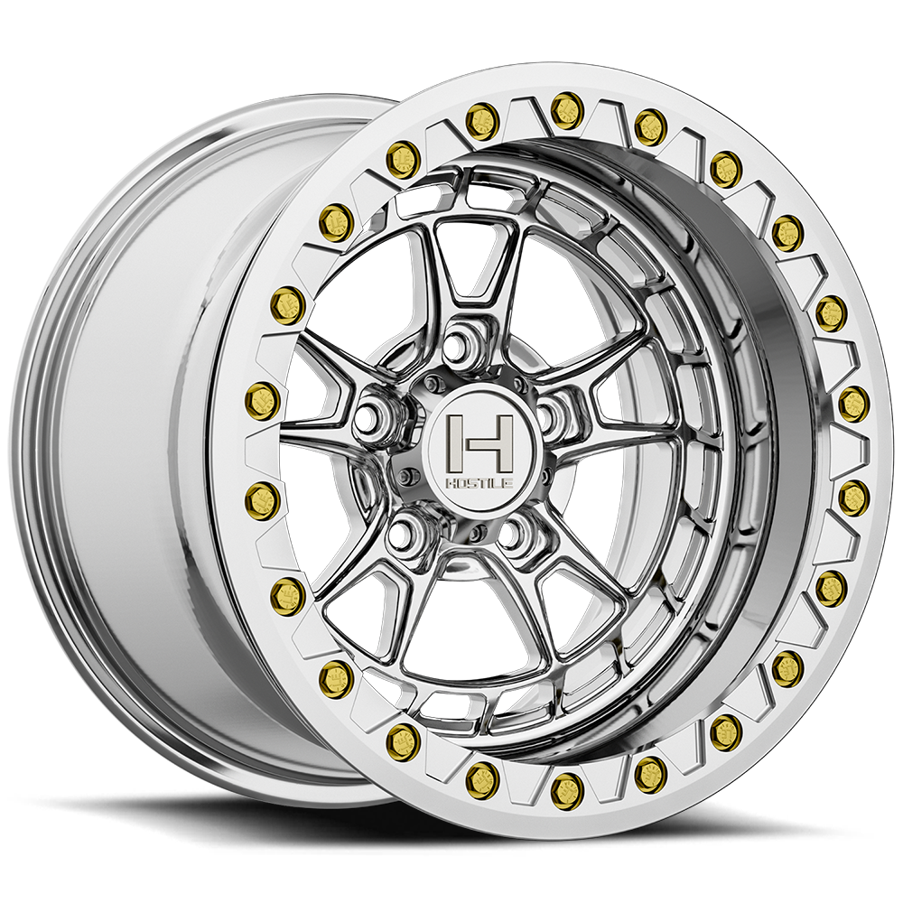 Hostile (UTV Forged) Rival-Beadlock, 15x10, 5x114.3, ET0, CB79.4, Polished