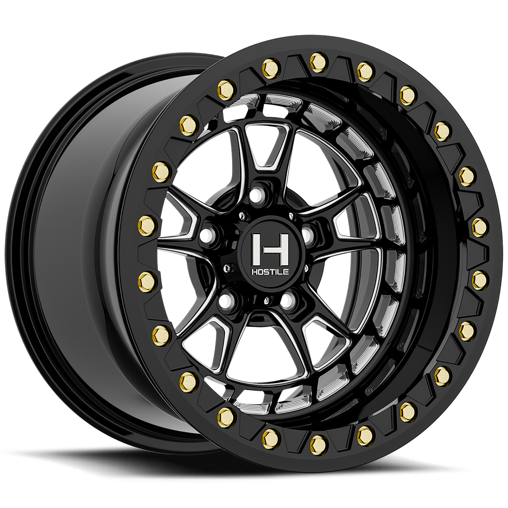 Hostile (UTV Forged) Rival-Beadlock, 15x8, 5x114.3, ET0, CB79.4, Blade Cut (Gloss)