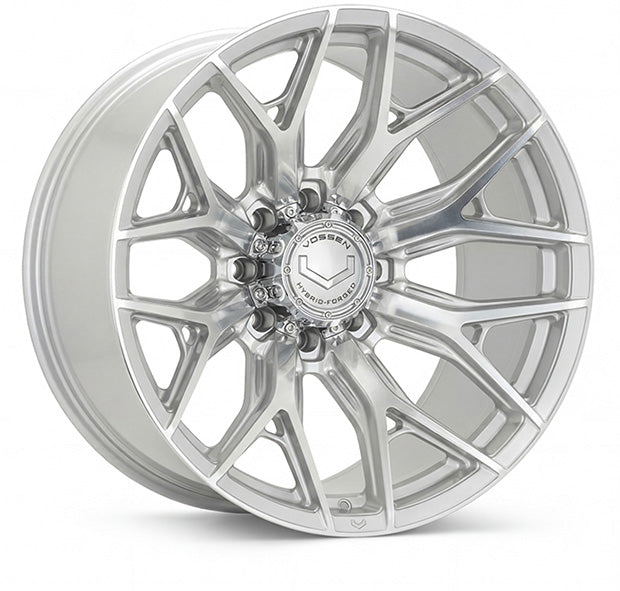Vossen Wheels HF64, Ultra Deep Concave Profile, 22X12, 8X170, ET-44, CB125.1, Silver Polished