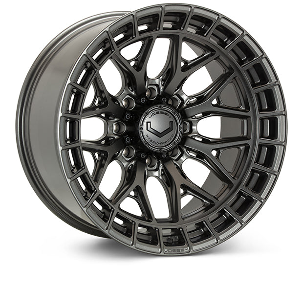 Vossen Wheels HFX1, Super Deep Concave Profile, 20X10, 8X165.1, ET-18, CB125.1, Matte Gunmetal
