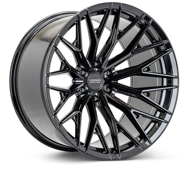 Vossen Wheels HFX6, Super Deep Concave Profile, 22X10, 6x139.7, ET-18, CB106.1, Gloss Black