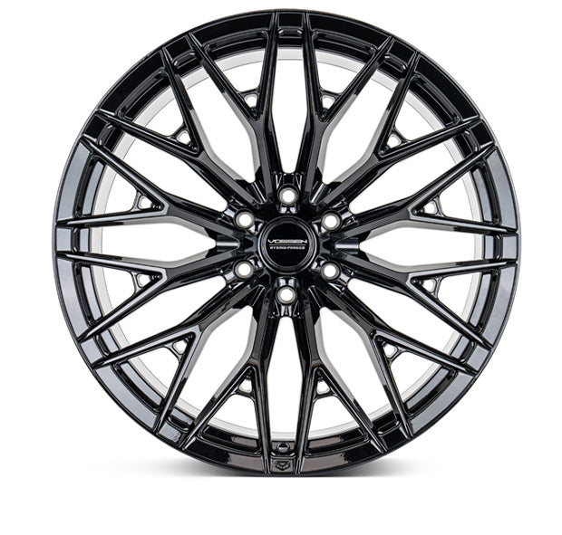 Vossen Wheels HFX6, Super Deep Concave Profile, 22X10, 6x139.7, ET-18, CB106.1, Gloss Black