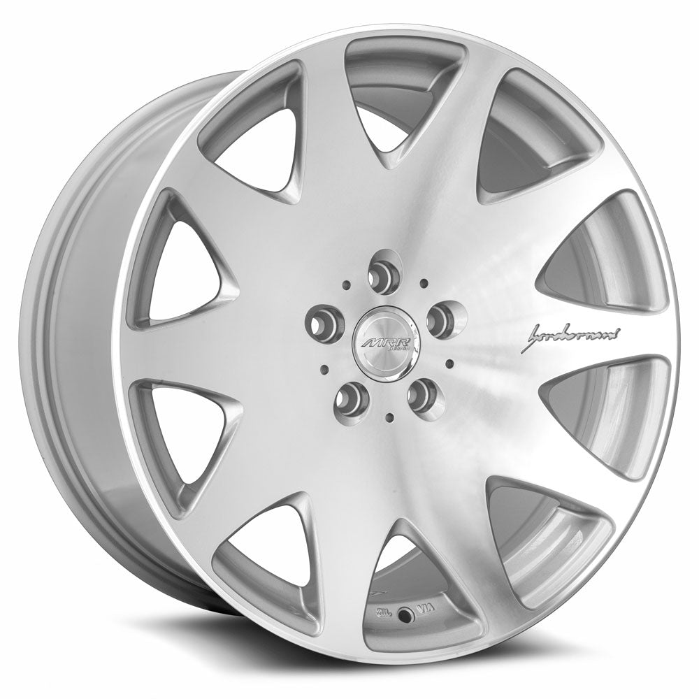 MRR HR3, 20x9.5, 5x112, ET40, CB73.1, Silver Machined Face